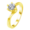 0.2CT 0.3CT 0.5CT Lab Grown Diamond Ring for Women, Heart Six Prong Snowflake Twisted Shank Wedding Band, 10K 14K 18K Gold S925 Silver Platinum