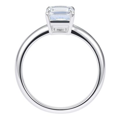 1-3 Carat Emerald Cut Four Prong Solitaire IGI Lab Grown Diamond Ring For Women