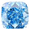 IGI Certified cushion 1ct-10ct Blue Lab Grown Loose Diamond,Fancy intense-vivid color,vs-vvs clarity.