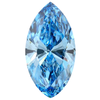 IGI Certified Marquis 1ct-10ct Blue Lab Grown Loose Diamond,Fancy intense-vivid color,vs-vvs clarity.