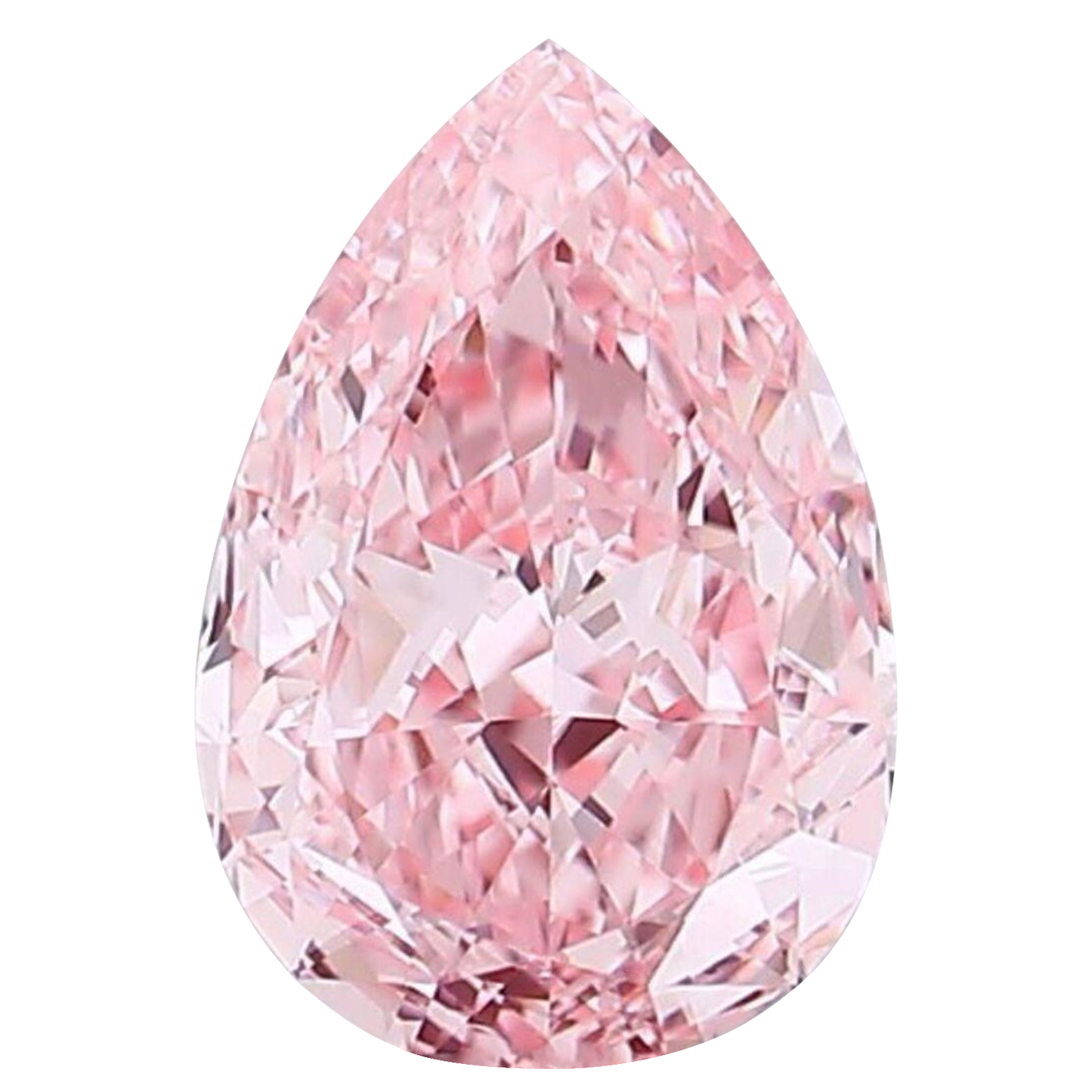 IGI Certified pear 1ct-10ct Pink Lab Grown Loose Diamond,Fancy intense-vivid color,vs-vvs clarity.