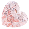 IGI Certified heart 1ct-10ct Pink Lab Grown Loose Diamond,Fancy intense-vivid color,vs-vvs clarity.