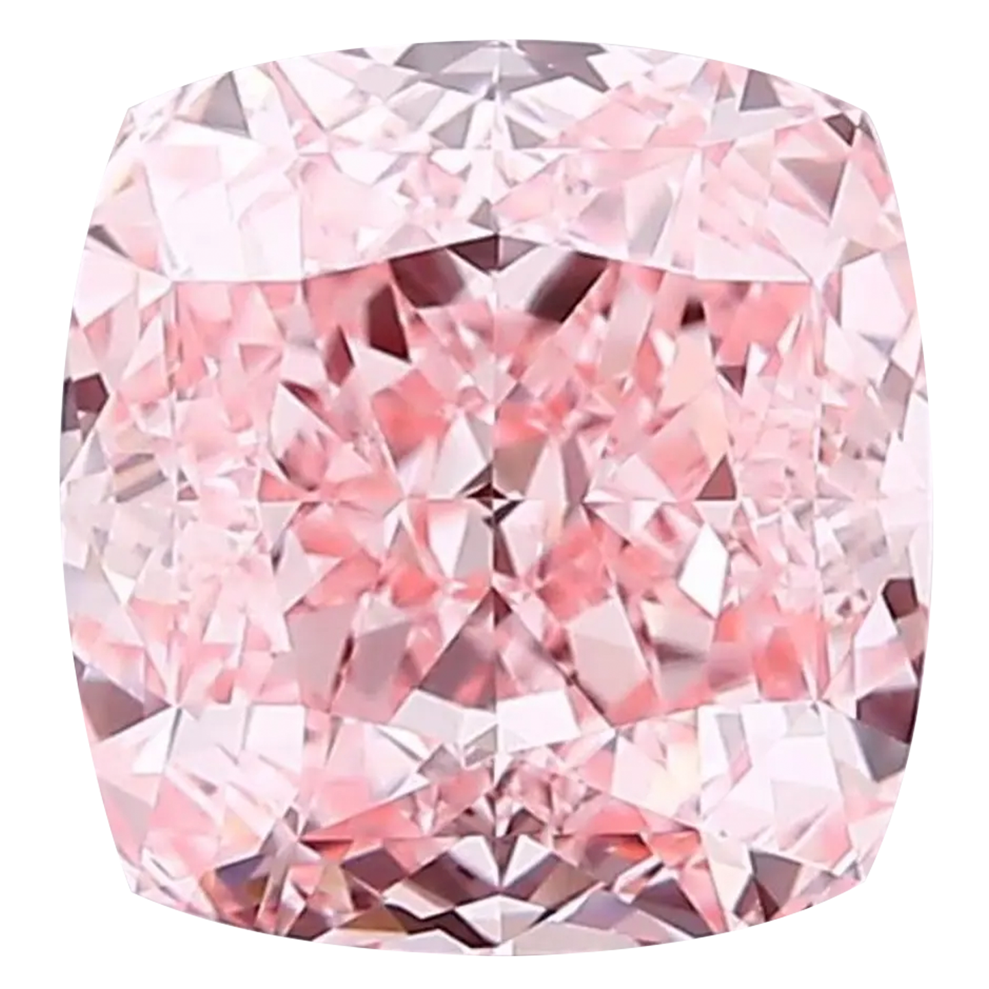 IGI Certified cushion 1ct-8ct Pink Lab Grown Loose Diamond,Fancy intense-vivid color,vs-vvs clarity.
