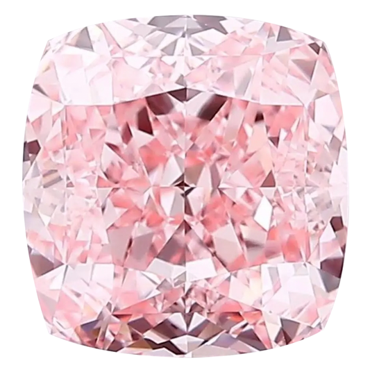 IGI Certified cushion 1ct-8ct Pink Lab Grown Loose Diamond,Fancy intense-vivid color,vs-vvs clarity.