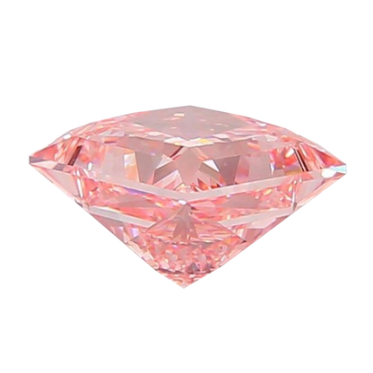 IGI Certified princess 1ct-10ct Pink Lab Grown Loose Diamond,Fancy intense-vivid color,vs-vvs clarity.