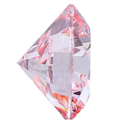 IGI Certified round 1ct-10ct Pink Lab Grown Loose Diamond,Fancy intense-vivid color,vs-vvs clarity.