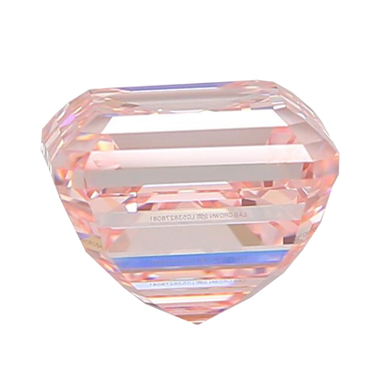 IGI Certified asscher 1ct-10ct Pink Lab Grown Loose Diamond,Fancy intense-vivid color,vs-vvs clarity.
