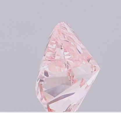 IGI Certified heart 1ct-10ct Pink Lab Grown Loose Diamond,Fancy intense-vivid color,vs-vvs clarity.